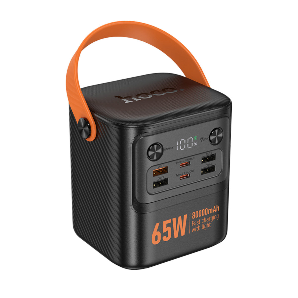 Hoco. J152 Pro Tough 80.000 mAh Dijital Göstergeli PD 65W Led Işıklı Powerbank